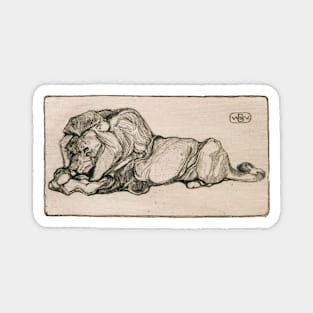 Resting Lion Magnet