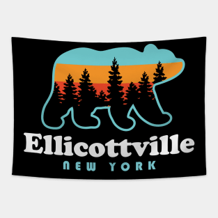 Ellicottville New York Bear Ski Tapestry