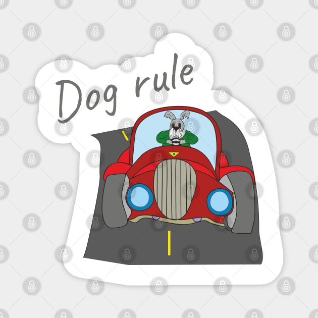 Dog rule Magnet by Alekvik