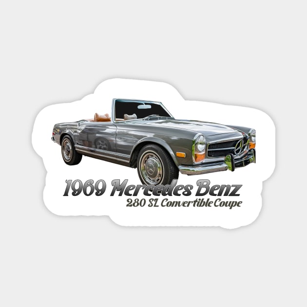 1969 Mercedes Benz 280 SL Convertible Coupe Magnet by Gestalt Imagery