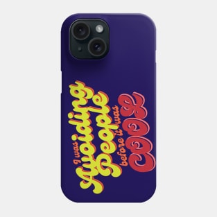 Avoiding People v2 Phone Case