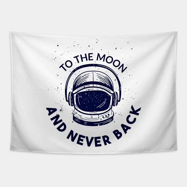 Astronaut Print Typography Tapestry by Urban_Vintage