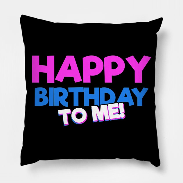 Happy Birthday Birthday Party Pillow by KAWAIITEE