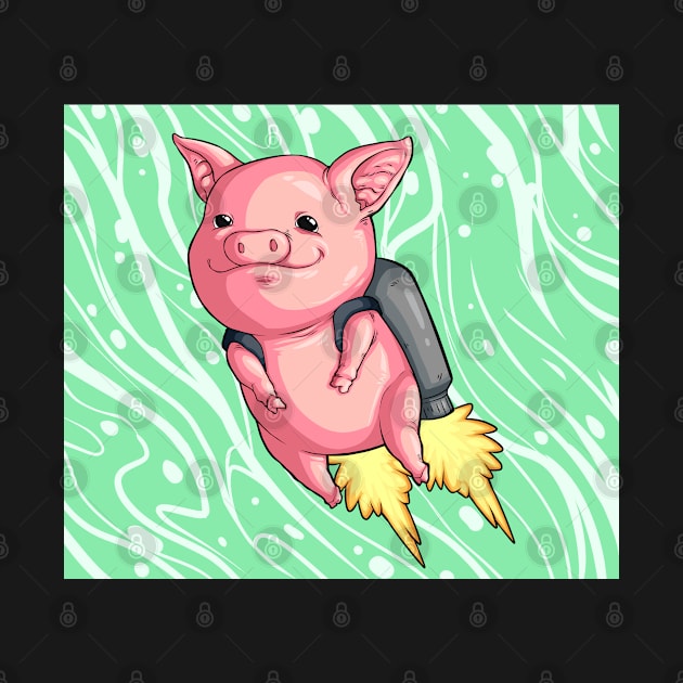 Jetpack Pig by STAD