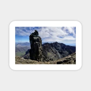 Climbers on Sgurr Dearg (the  Inaccessible Pinnacle) Magnet