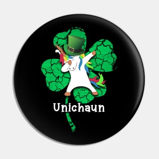 Dabbing Unicorn Leprechaun TShirt Unichaun Shamrock Shirt Pin