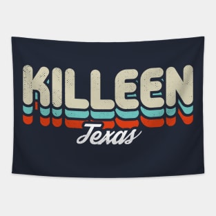 Retro Killeen Texas Tapestry