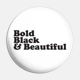 bold black beautiful Pin