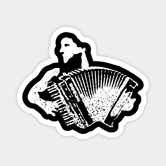 Accordion Player Magnet by jazzworldquest