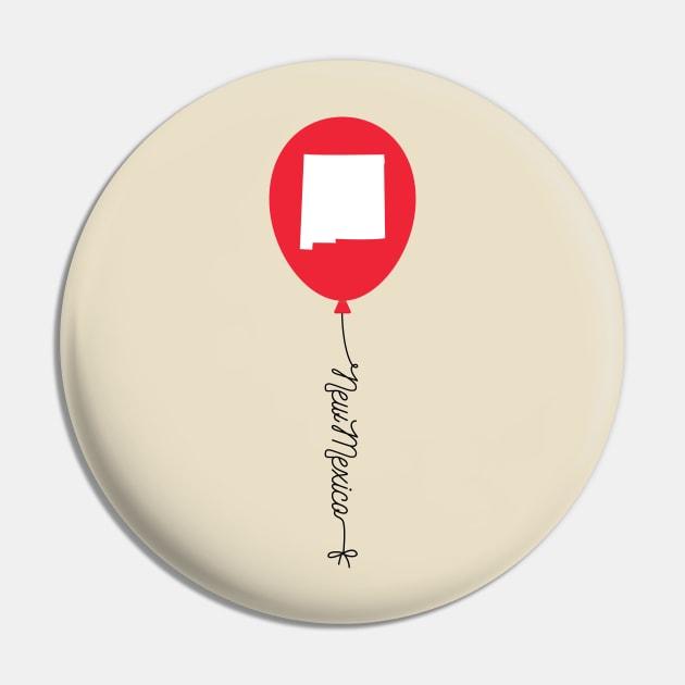 New Mexico State Balloon Pin by InspiredQuotes
