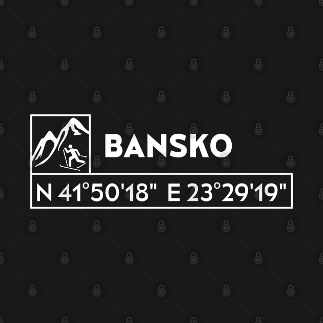 Bansko Coordenates Bulgaria by Pistacchio Gift