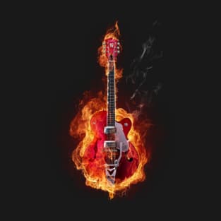 Fire and Guitar T-Shirt