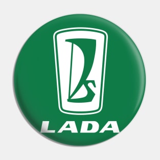 Lada logo 1975s (white) Pin