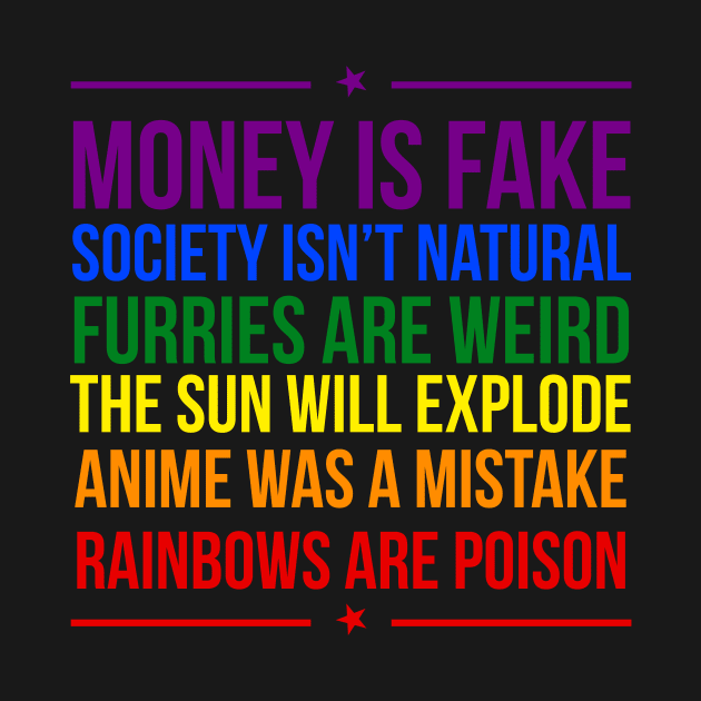 MONEY IS FAKE Funny Parody Design by Brobocop