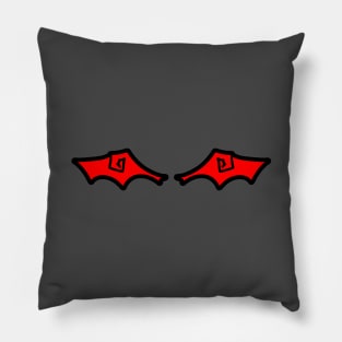 Red Demon Wings Pillow