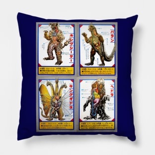 Kaiju Anatomy Trading Cards 1 Pillow