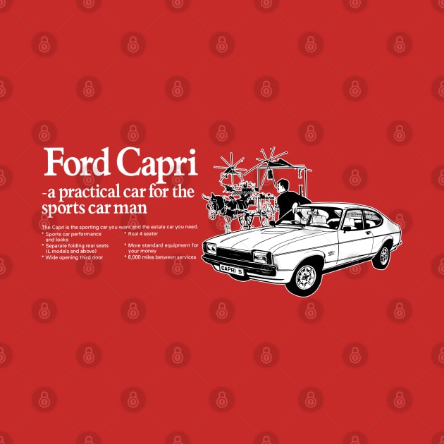 FORD CAPRI - advert by Throwback Motors