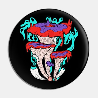 Psychedelic Magic Mushrooms Pin