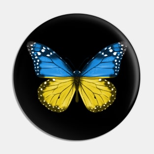 Ukrainian Flag  Butterfly - Gift for Ukrainian From Ukraine Pin