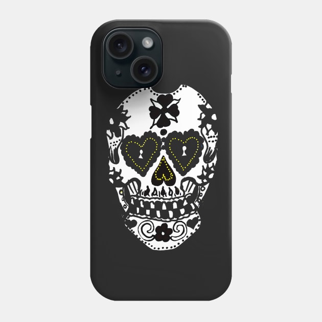 Sugar Skull II Phone Case by Suzanne_Kurilla