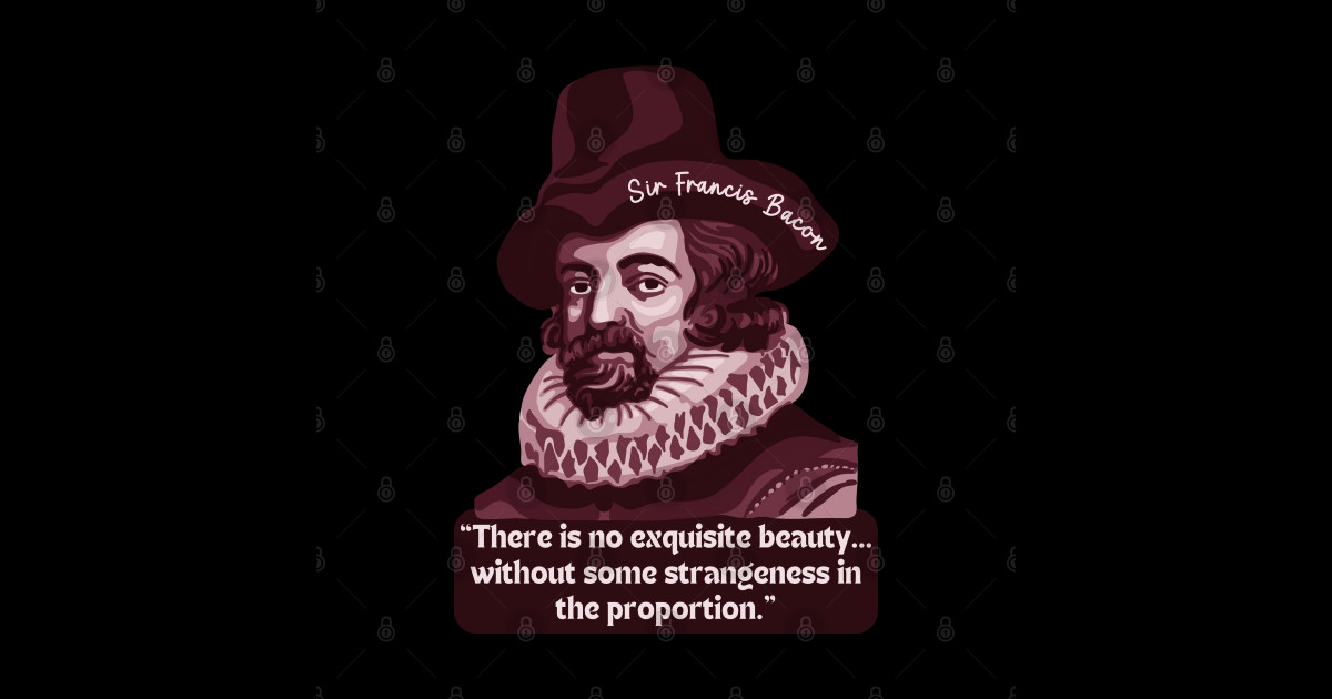 Francis Bacon Portrait and Quote Francis Bacon Posters and Art
