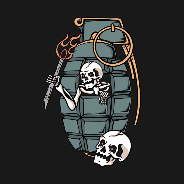 Bomb skull by gggraphicdesignnn