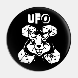 ufo and the rabbit Pin