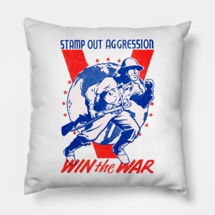 WWII Win the War Pillow