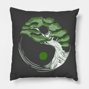 Yin Yang Bonsai Tree Pillow