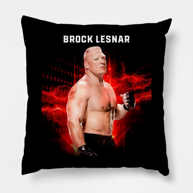 Brock Lesnar Pillow by Crystal and Diamond