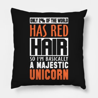 Red Hair Beauty Pillow