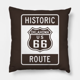 Historic Oklahoma Route 66 Pillow