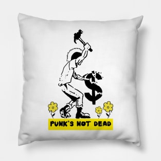 punks not dead Pillow