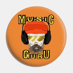 Psychedelic Music Guru Pin