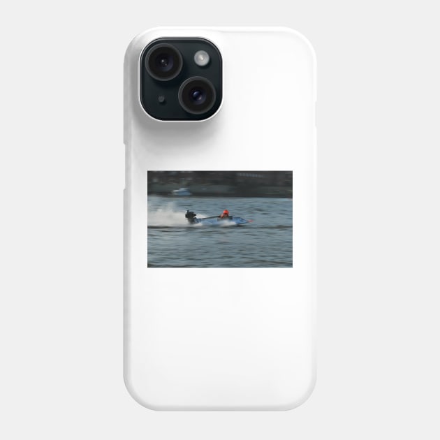 Powerboat Racing at Oulton Broad - OSY400 - Daniel Drake Phone Case by jamesknightsart