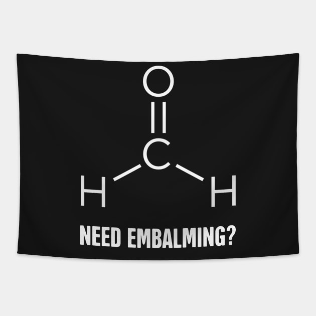 Need Embalming? Formaldehyde Molecule Tapestry by MeatMan