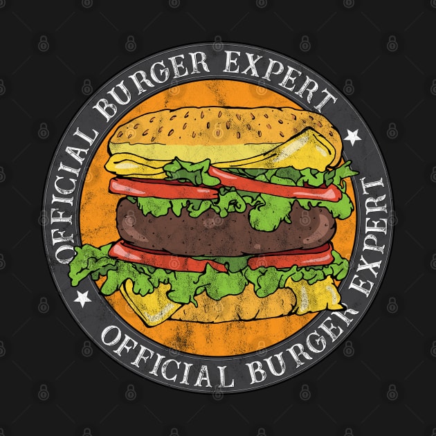 Official Burger Expert Cheeseburger Logo by HotHibiscus