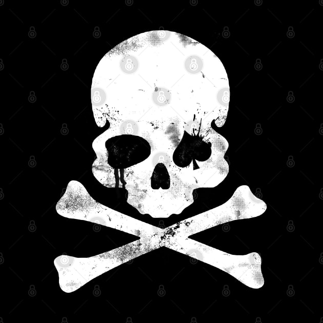 Dead Mans Hand Skull and Cross Bones by StudioPM71