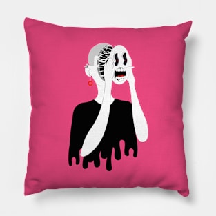 Abstract Face Pillow