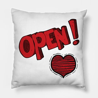 Open Heart Pillow