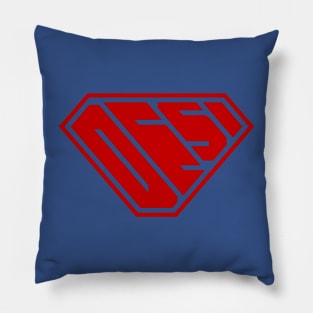 Desi SuperEmpowered (Red) Pillow