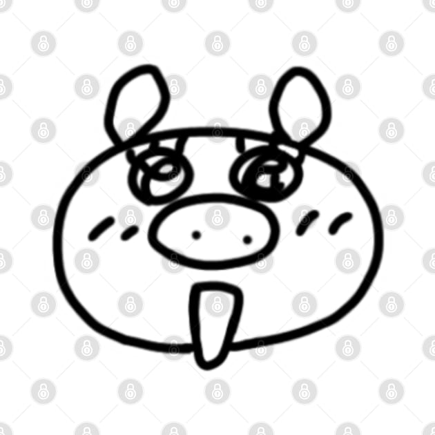 Grateful Boo the kawaii pig. by anothercoffee