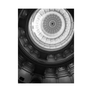 Austin Texas State Capitol Star Ceiling Black and White T-Shirt