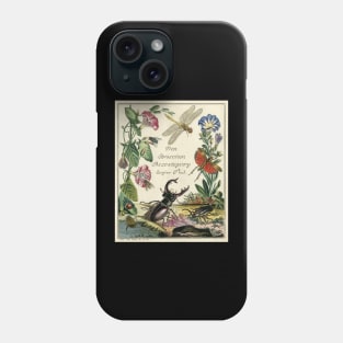 Vintage Insect Illustration Phone Case