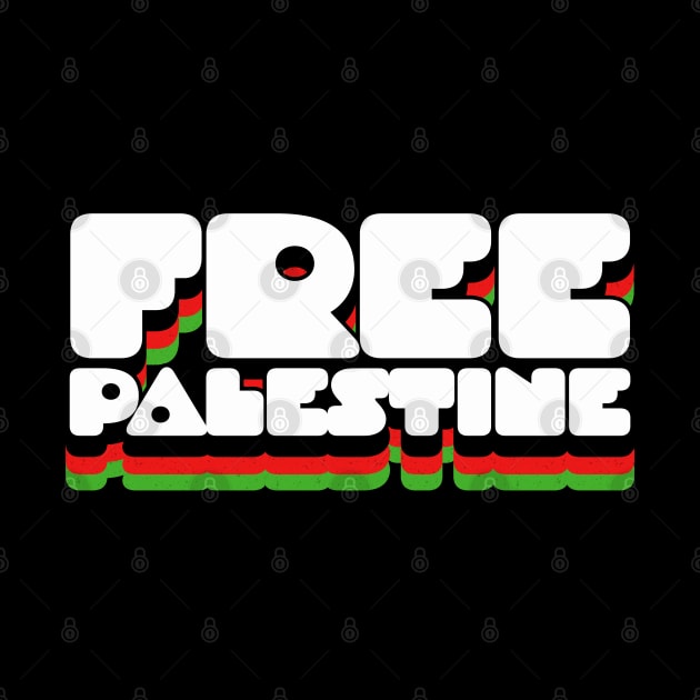 Free Palestine /\/\/ Retro Style Design by DankFutura
