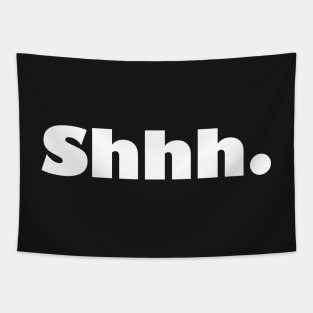 Shhh. Silence T shirt Design - Minimalist Tapestry