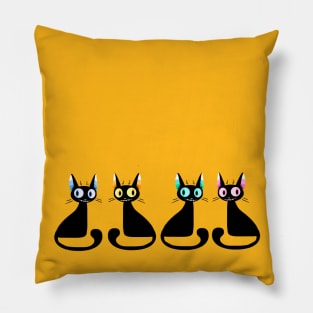 Spooky Cat Squad Ver. 2 Pillow