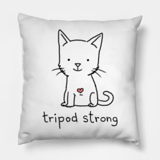 Tripod Strong Cat Pillow