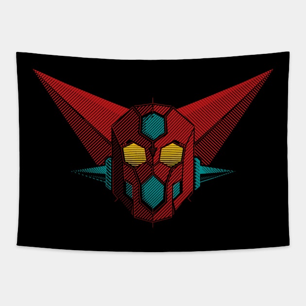 088b Getter Head Tapestry by Yexart