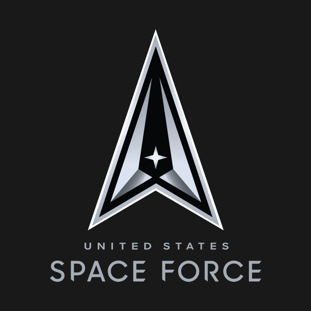 Space Force Official Logo - Black & White Version by SpaceForceOutfitters